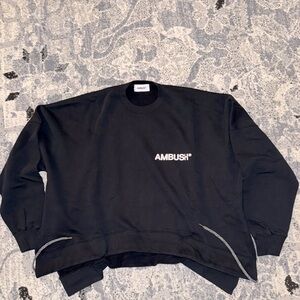 AMBUSH Logo Print Long Sleeve Oversize Sweatshirt BRAND NEW